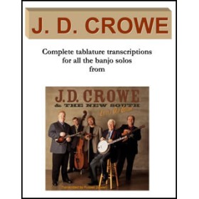 Book - J.D.Crowe Banjo Solos in tablature from the album J.D. Crowe & The New South Lefty's Old Guitar