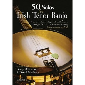 Book - Gerry O'Connor - 50 Solos For Irish Tenor Banjo Book/CD Set