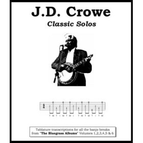 Book - J.D. Crowe Classic Solos  Tablature transcriptions