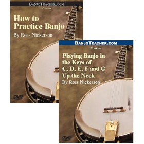 How to Practice Banjo and Playing in the Keys of C, D, E, F, and G Up the Neck