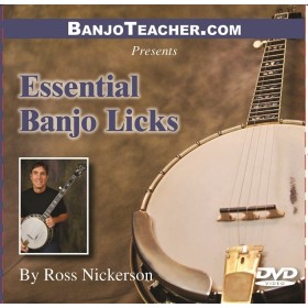 Essential Banjo Licks by Ross Nickerson - DVD Video and Tab Book